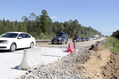 Восстановлено движение автотранспорта на 447-ом километре трассы Тюмень-Ханты-Мансийск 