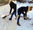 Волонтеры из Увата помогли ветерану и почистили снег